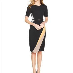 Colorblock Sheath Dress - White House Black Market
